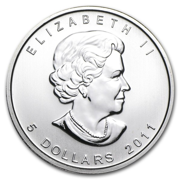 Canada Rare 2011 Timber Wolf 1 Oz Fine  Silver $5 Coin ID#B68. 