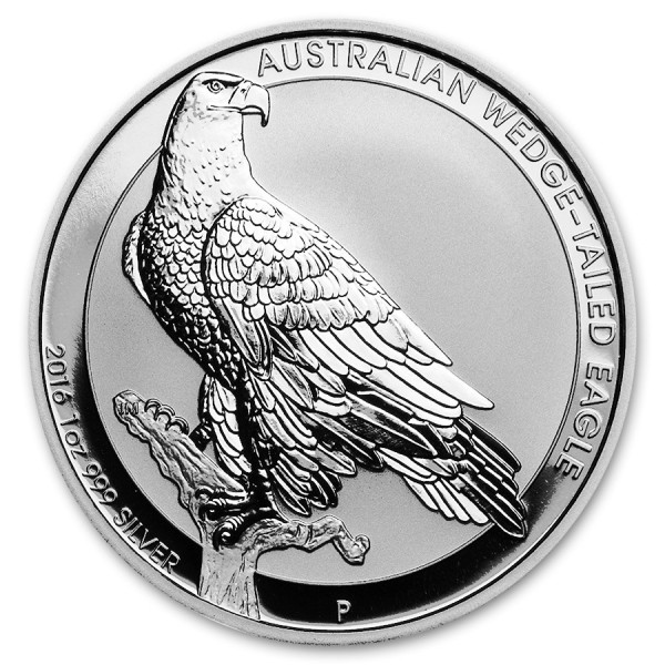 1oz Silver Proof Coin Perth Mint 2016 Australian Wedge-tailed eagle 