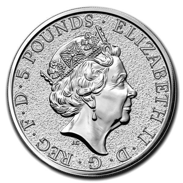 2017 2oz £5 GBP UK Silver 9999 Queen's Beasts The Griffin Coin