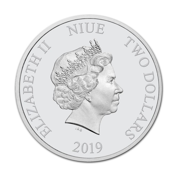 2019 Niue Tetris 35th Anniv 1 oz Silver Colorized $2 Coin NGC PF70 UC SKU57931 