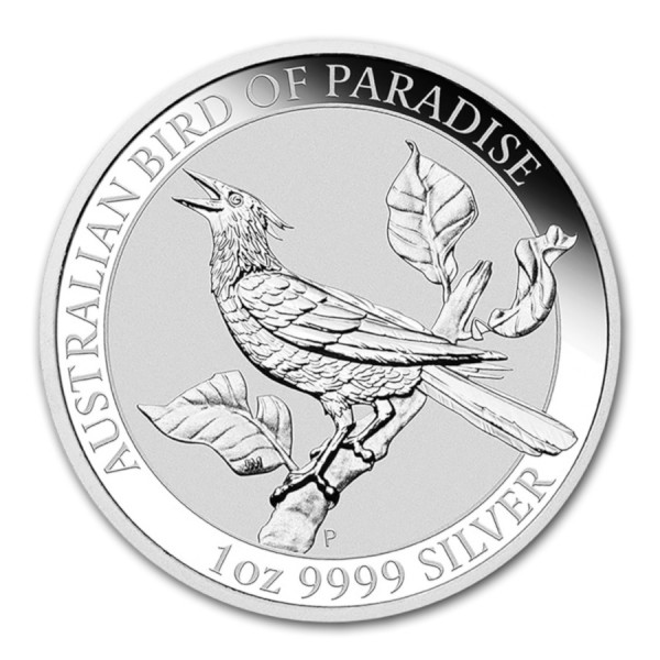1oz .999 Silver Bullion BU 2019 Australian "Manucodia Bird of Paradise"