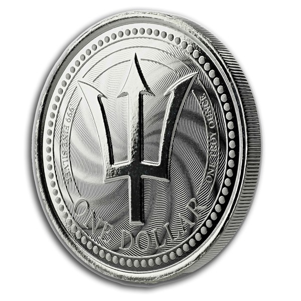New Trident 1-1 oz .999 Silver Round Uncirculated 