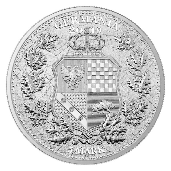 Columbia & Germania 1 Oz 9999 Silver Coin Germania 2019 5 Mark The Allegories