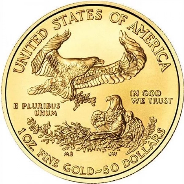 2021 1 oz 50 USD American Gold Eagle Coin BU European Mint