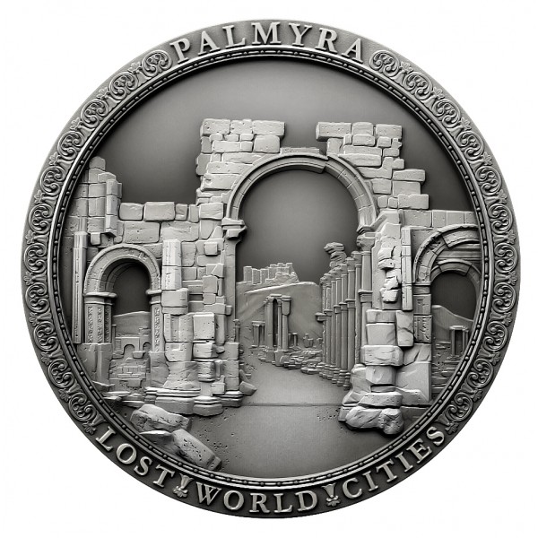 Palau 2011 5$ World of Wonders V Syrian city Palmyra Silver Coin LIMIT 2500 