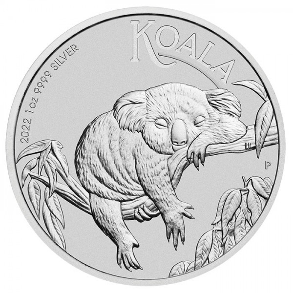 2022 1 oz 1 AUD Australian Silver Koala Coin BU European Mint