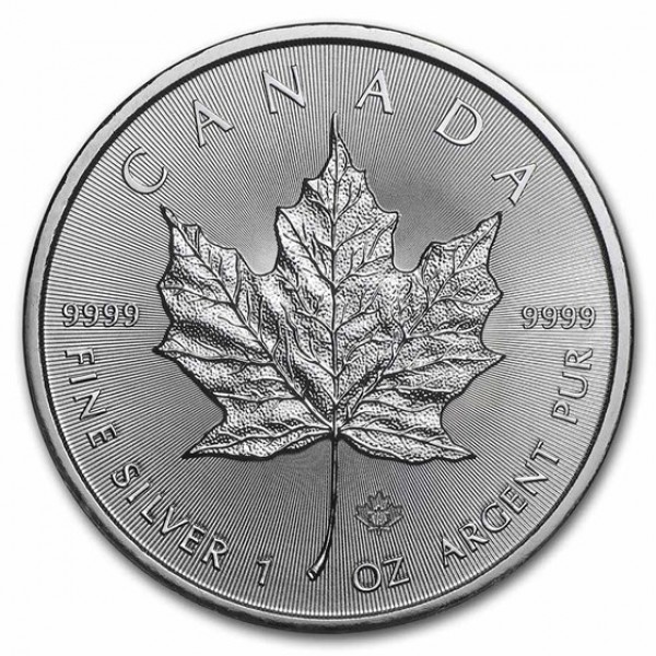 2019 Silver 1 oz Canada Maple Leaf 5 Coins 