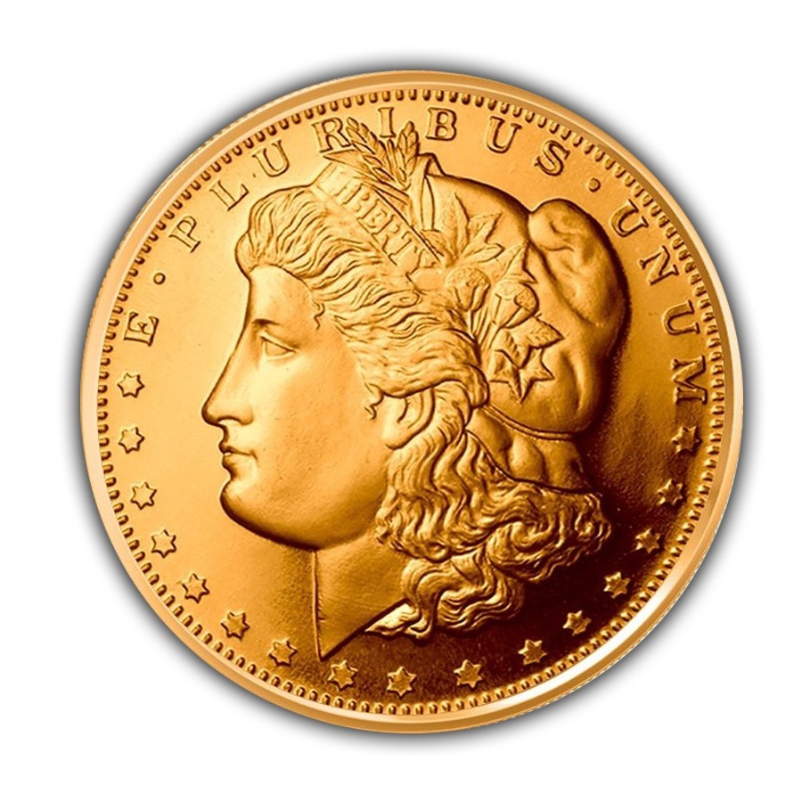 350 New Coins Morgan Head Design 1/4 oz each .999 Copper Bullion 