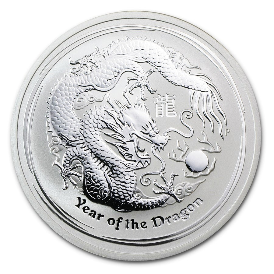 Lunar Dragon 2oz Silver Series 2 Coin Capsule 2012 