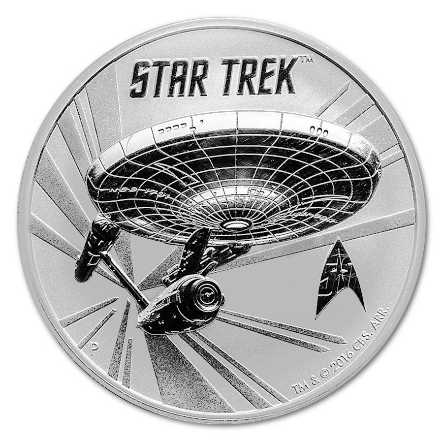 2016 Tuvalu Star Trek 1oz Silver 