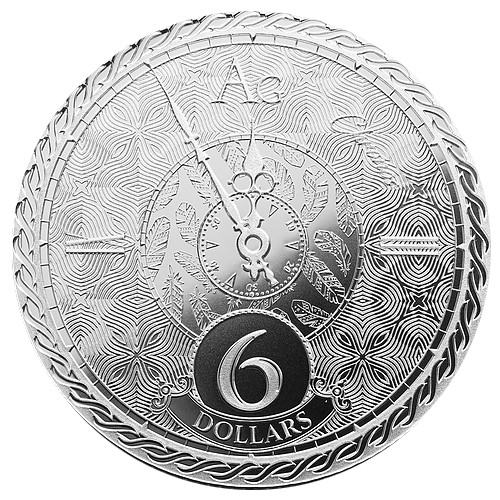 2020 1 oz $6 NZD Tokelau Silver Chronos Coin | European Mint