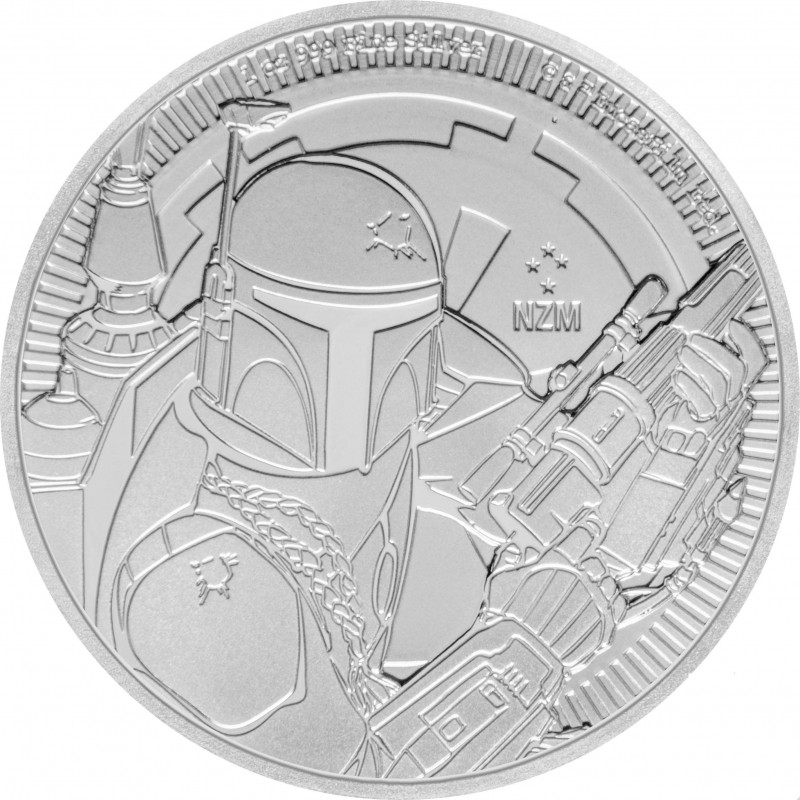 Star Wars The mandalorian coin Bounty Hunter Boba Fett Baby Yoda moneda 