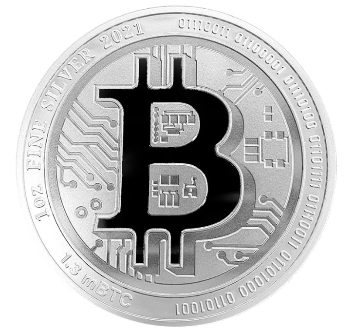 1 oz. Bitcoin Naujoji Zelandija sidabrinė moneta! | domi.lt