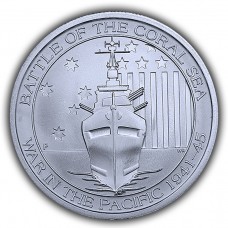 2015 Australia 1/2 oz Silver $0.5 Battle of the Coral Sea Coin