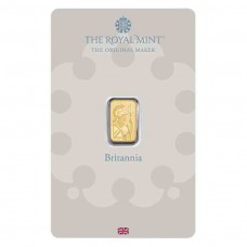 1 Gram 9999 Britannia Royal Mint Fine Gold Bar