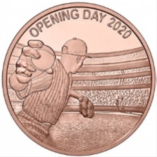 1 oz Opening Day 2020 999 Copper round