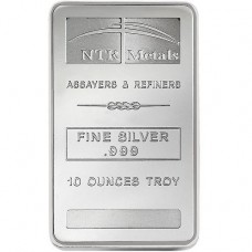 10 oz NTR .999 Fine Silver Bar
