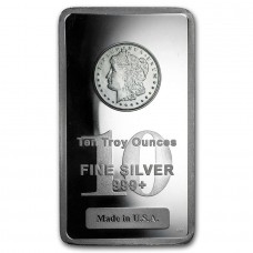 10 oz Morgan Dollar 999 Fine Silver Bar