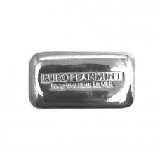 100g European Mint 999 Fine Silver Poured Bullion Bar