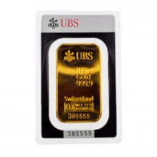 100g 9999 Gold Bar UBS Argor Heraeus (In Assay)