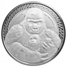 2023 1 oz Congo Silverback Gorilla .999 Silver BU Coin (PRE-SALE)