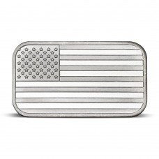 1 oz SilverTowne US Flag 999 Fine Silver Bar (PRE-SALE)