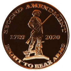 1 oz Right to Bear Arms 2nd Amendment 999 Copper Round
