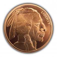 1 oz Buffalo Nickel 999 Fine Copper Round