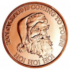 1 oz Santa Claus Coming To Town Ho Ho Ho 999 Fine Copper Round