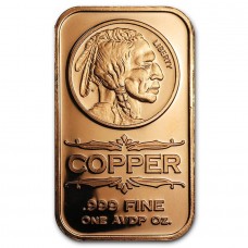 1 oz Indian Head 999 Fine Copper Bar
