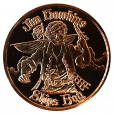 1 oz Pirate Jim Hawkings Ships Boy 999 Copper Round