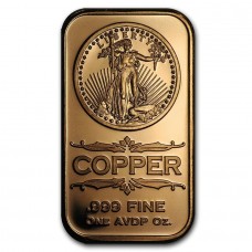 1 oz Saint-Gaudens 999 Fine Copper Bar