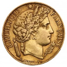 France 2nd Republic 20 Francs Cérès Gold Coin (Random Years)