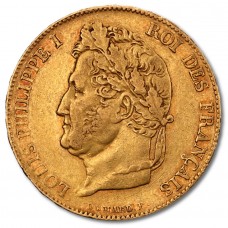 France 20 Francs Louis-Philippe I Gold Coin (Random Years)