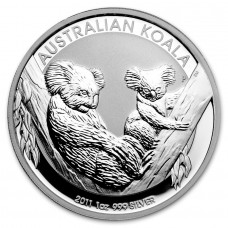 2011 1 oz $1 AUD Australian Silver Koala Coin BU (In Capsule)