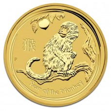 2016 1/10 oz $15 AUD Australian Lunar Series II Year of the Monkey Gold Coin