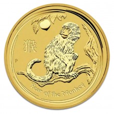 2016 1/20 oz $5 AUD Australian Lunar Series II Year of the Monkey Gold Coin