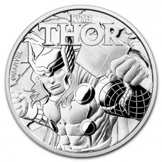 2018 1oz $1 Australian Silver Marvel Series Thor Tuvalu Coin