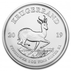 1 oz South African 1 Rand Silver Krugerrand Coin BU (Random Years)