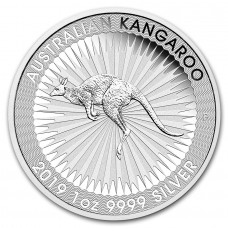 2019 1 oz $1 AUD Australian Silver Kangaroo Coin 