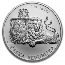 2019 1 oz  $2 NZD Niue Silver Czech Lion Coin BU