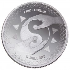 2020 1 oz $5 NZD Tokelau Silver Equilibrium Coin BU In Capsule (PRE-SALE)