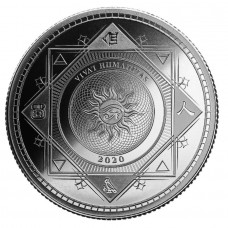 2020 1 oz $5 NZD Tokelau Silver Vivat Humanitas Coin BU (In Capsule)