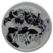 2020 1 oz $1 Australian Silver Marvel Venom Tuvalu Coin BU (In Capsule)