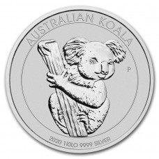 2020 1 Kilo $30 AUD Australian Silver Koala Coin BU (In Capsule) 