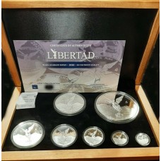 2020 Mexican Libertad Magnificent 7-Coin Proof Set in Wooden Box