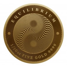 2021 1/10 oz Gold $10 NZD Tokelau Equilibrium Coin Proof Like
