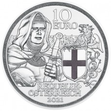 2021 1/2 OZ Austria Knight's Tales Series Brotherhood .925 Silver Proof Coin