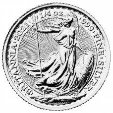 2021 1/4 oz £0.50 GBP UK Silver Britannia Coin BU