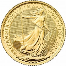 2022 1/4 oz £25 GBP UK 9999 Gold Britannia BU